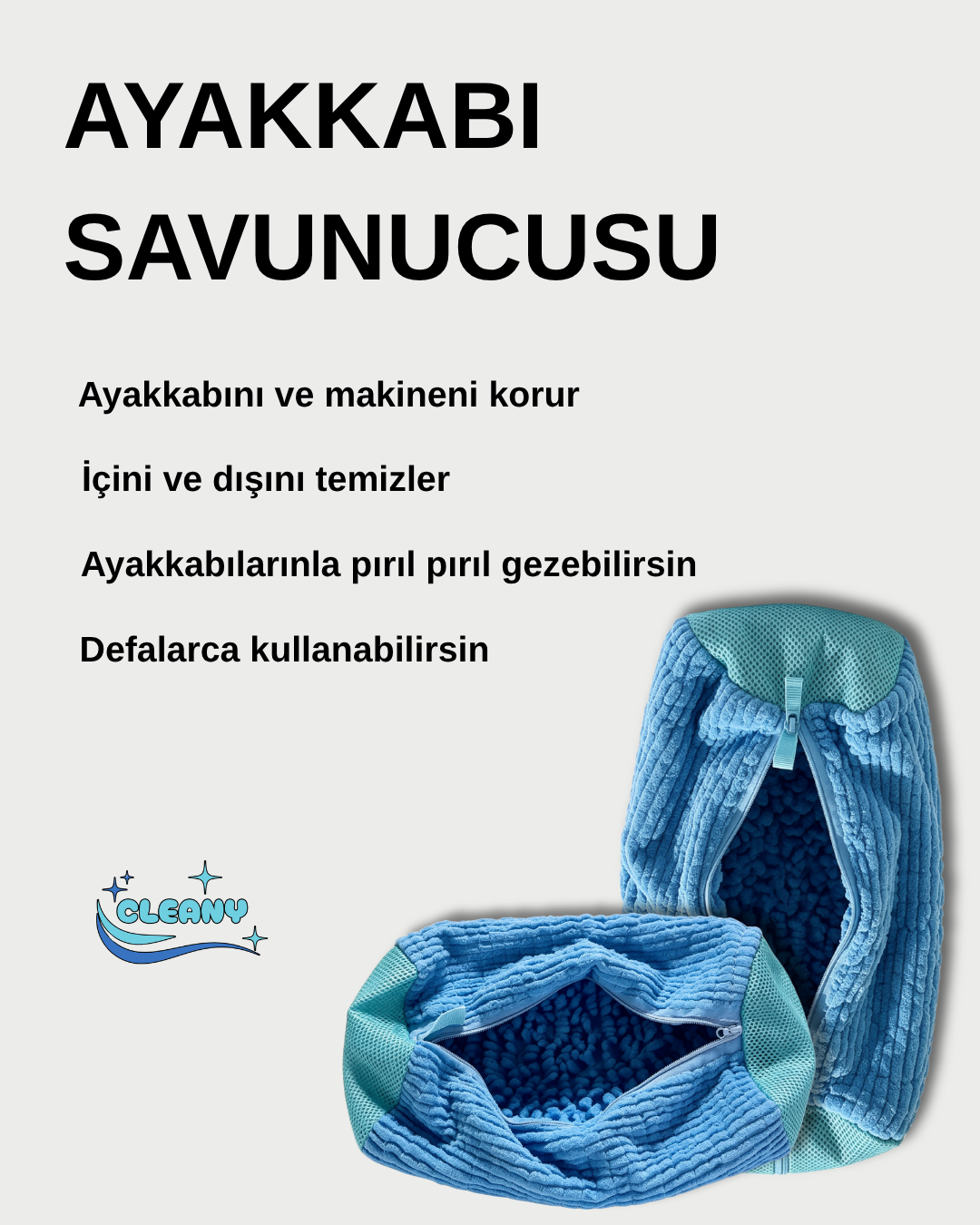 Cleany® - Ayakkabı Yıkama Çantası