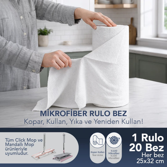 Cleany® - Mikrofiber Rulo Bez